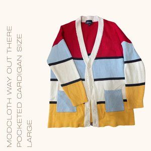Modcloth Way Out There Pocketed Cardigan